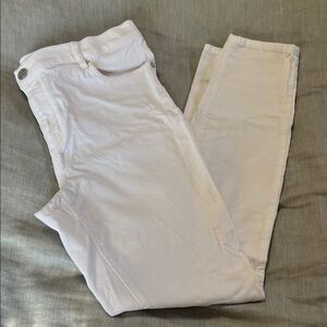 LOFT Women's Cream Skinny Jeans